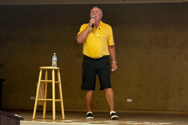 William Bates performs a comedy set